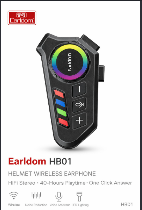 Intercomunicador Bluetooth para casco Earldom HB01