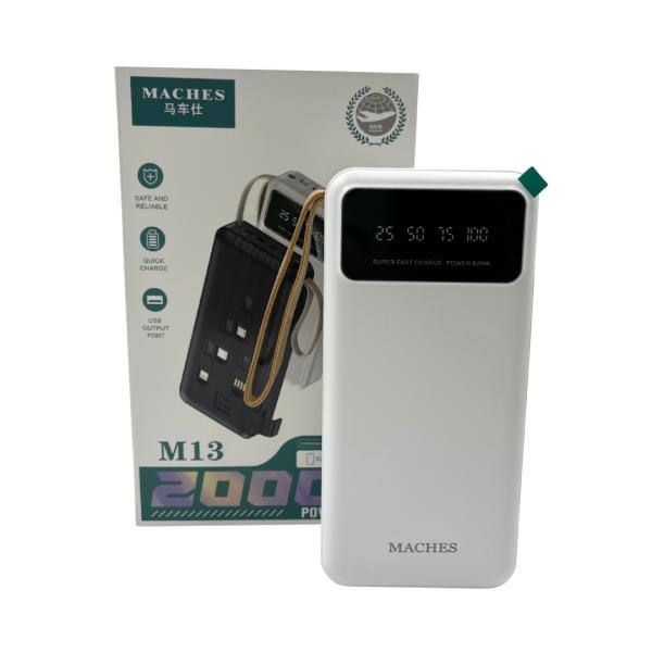 Bateria de emergencia Power Bank M13 blanco