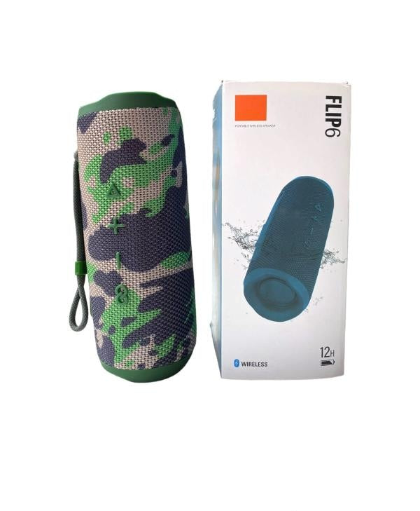 Bocinas parlante Bluetooth flip 6 camuflado
