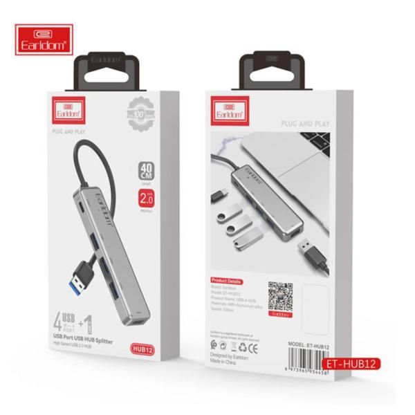 Hub USB TIPO-C a A 4 USB a 1 USB 3.0 3 USB 2.0 Earldom ET-HUB12
