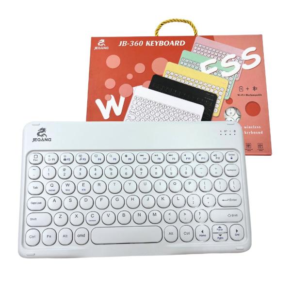 Teclado para computadora JB-360 blanco