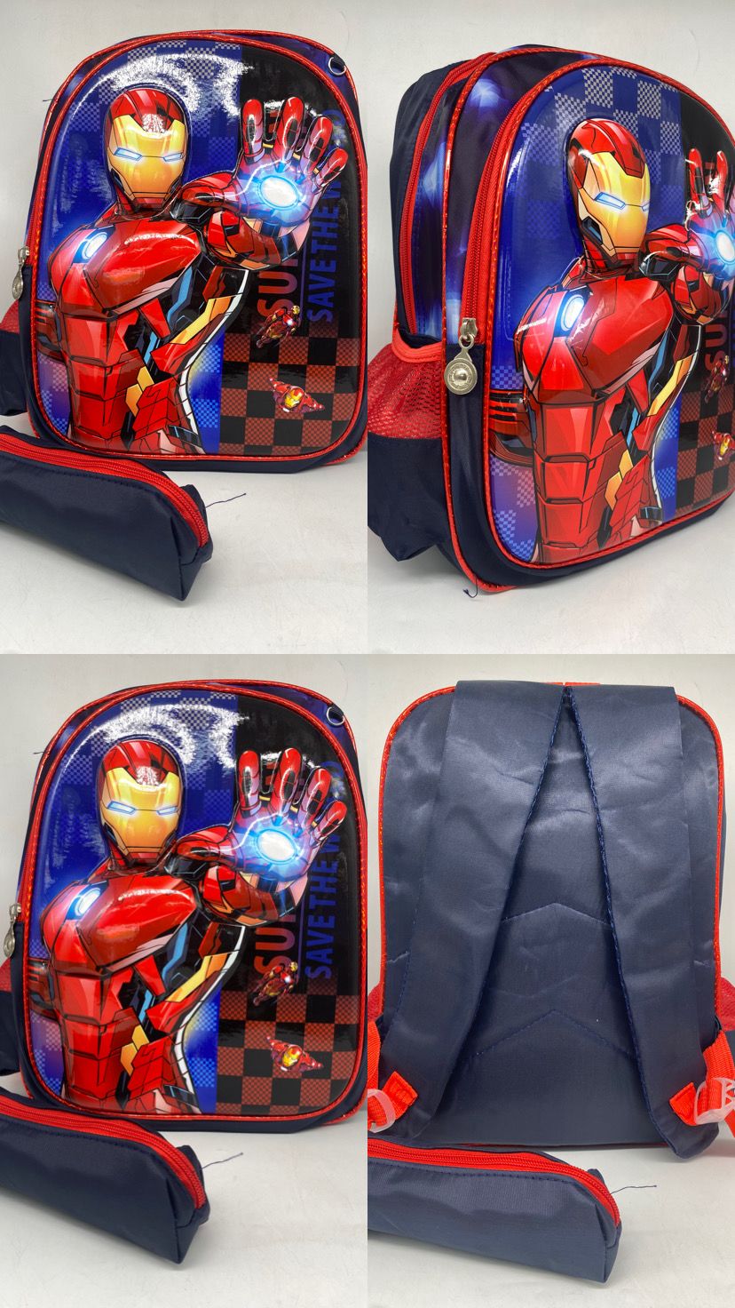 Salveque escolar medidas “14” Iron man