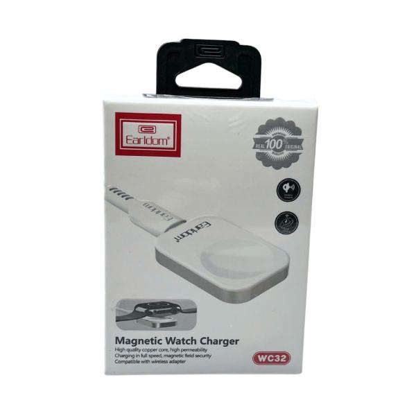 Cargador inalámbrico para reloj inteligente Earldom ET-WC32 blanco