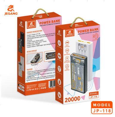 Power bank JEQANG JP-118 20.000 mAh