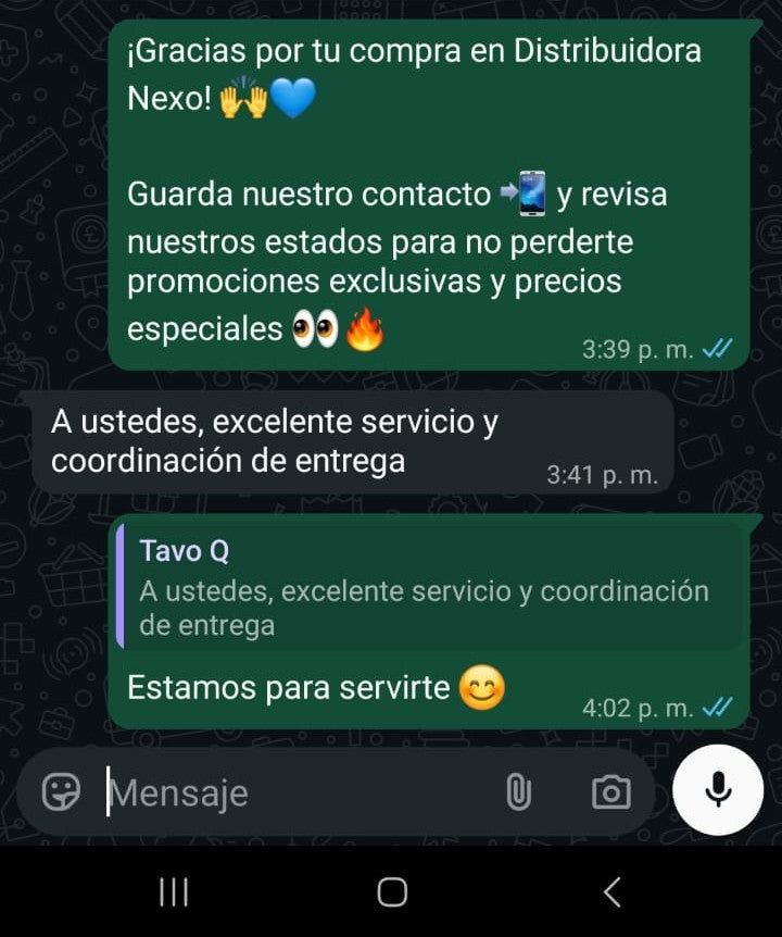 Foto compartida por Tavo Q., cliente Nexo