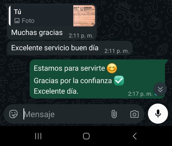 Foto compartida por Marcial, cliente Nexo