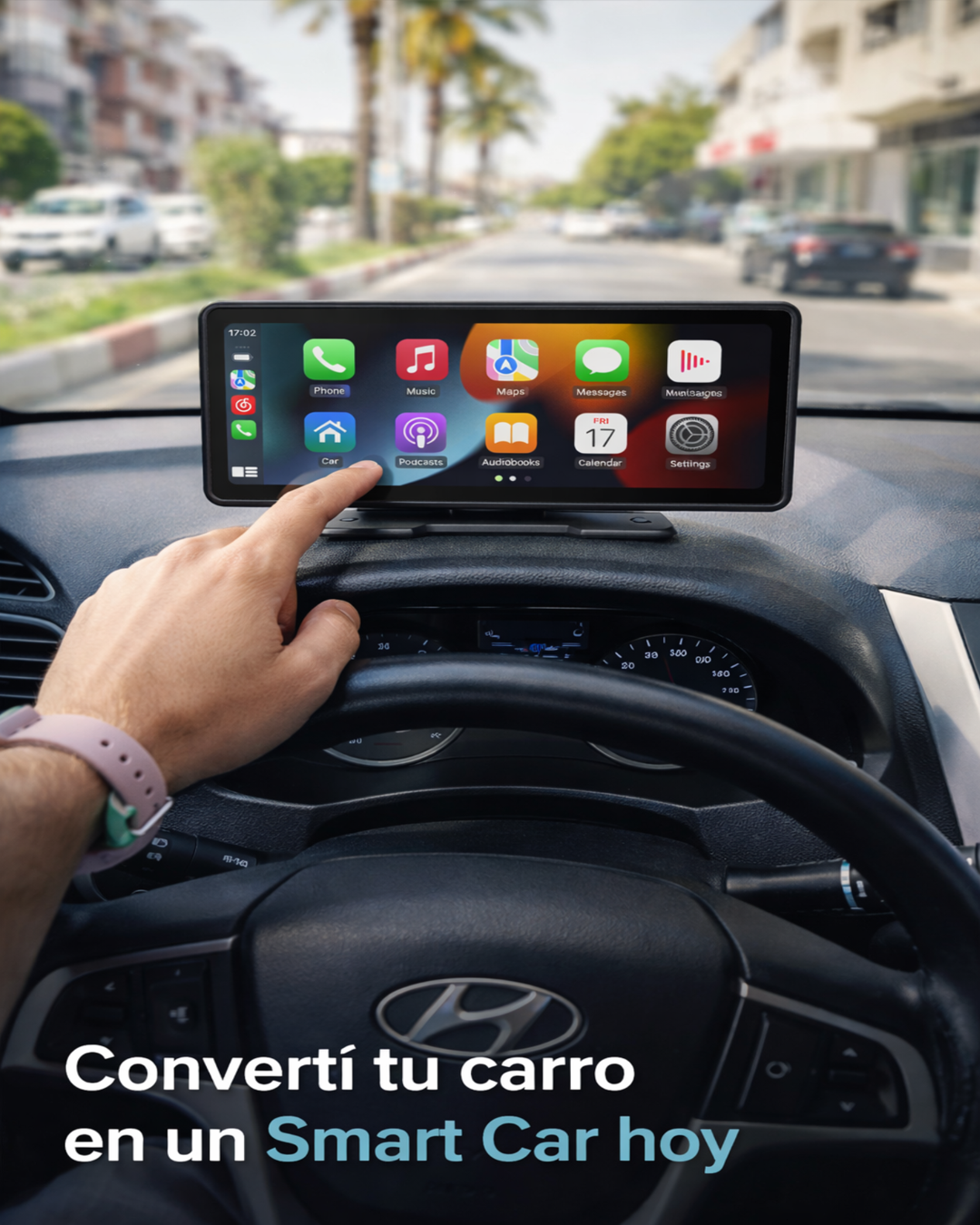 Pantalla Dash 10” Android Auto/CarPlay