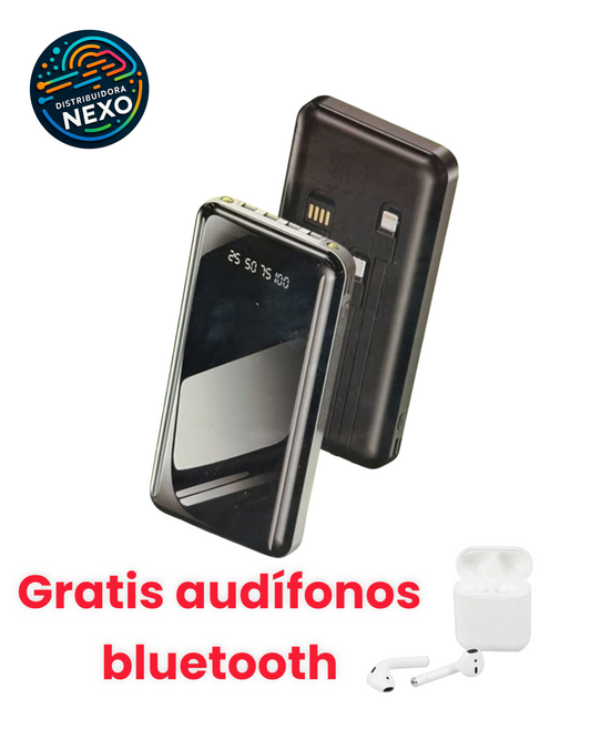 Power Bank 30,000mAh con Pantalla LED
