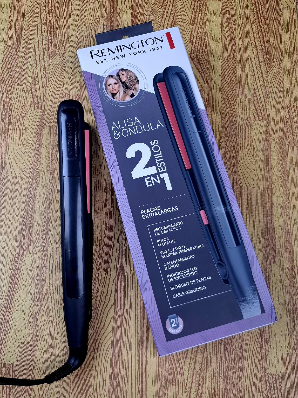 Plancha de Cabello 2 en 1 Remington Original S1A100WMF