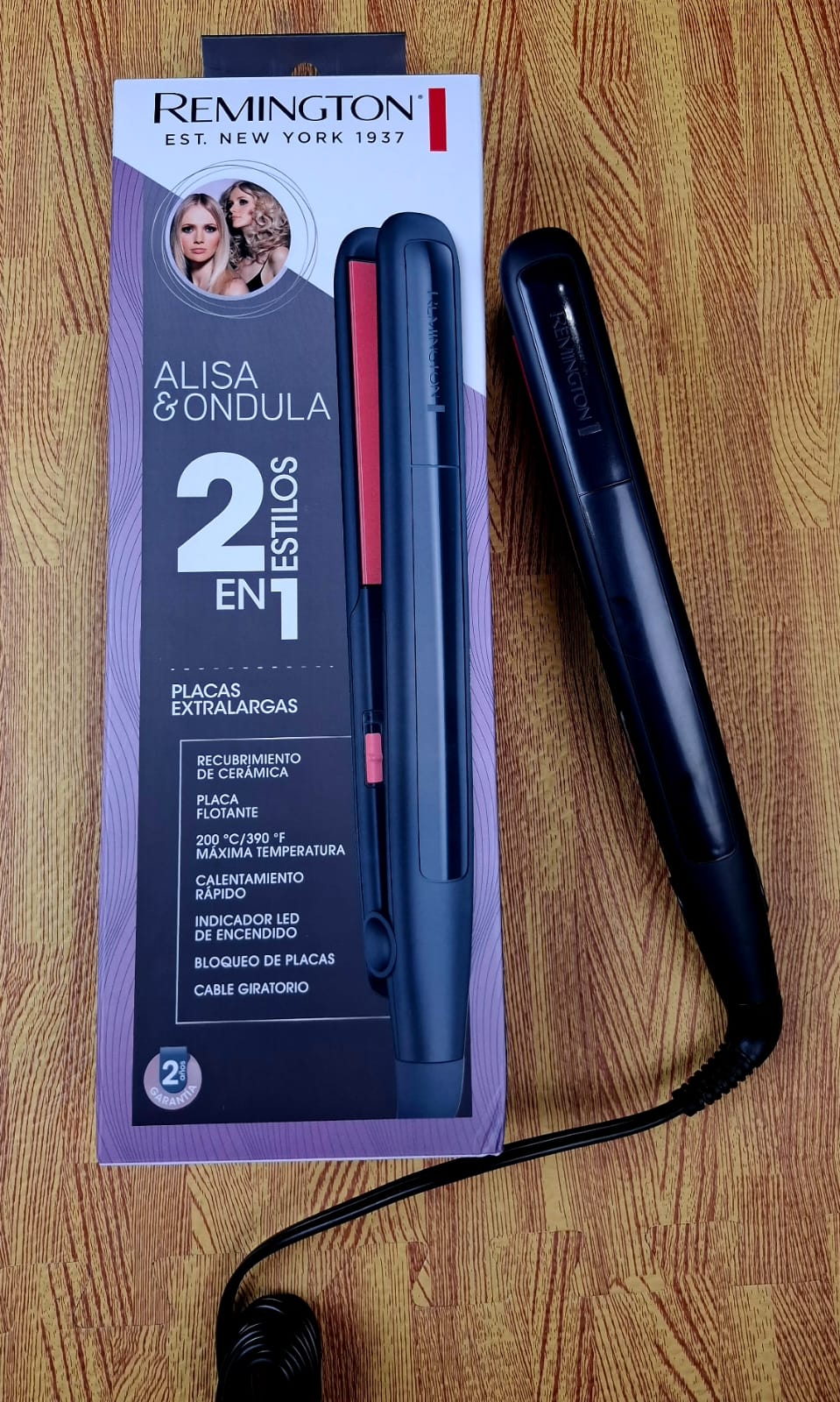 Plancha de Cabello 2 en 1 Remington Original S1A100WMF