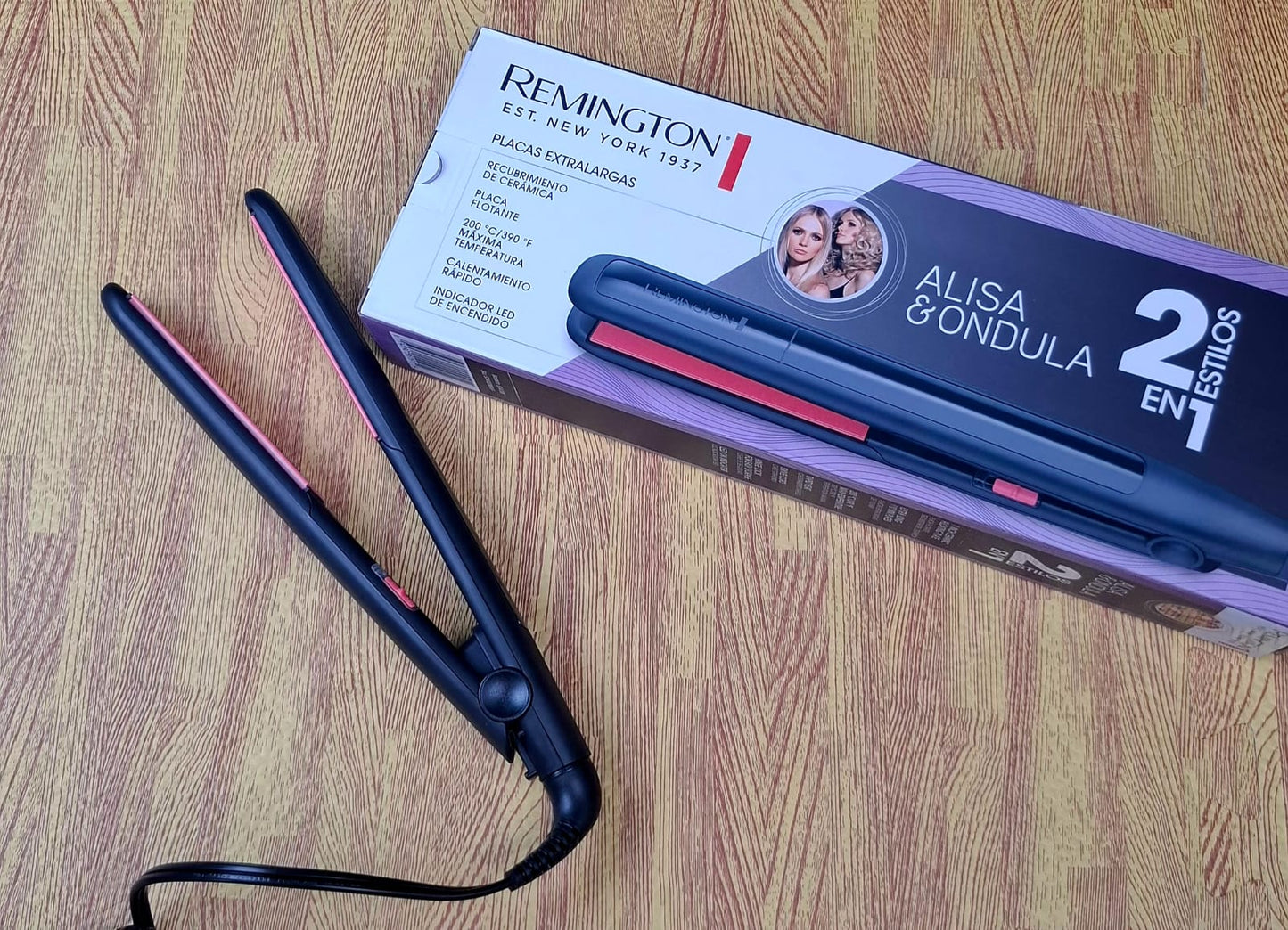 Plancha de Cabello 2 en 1 Remington Original S1A100WMF