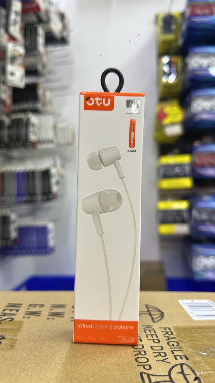 Audifono blanco OTU 3.5MM cable HJ-10