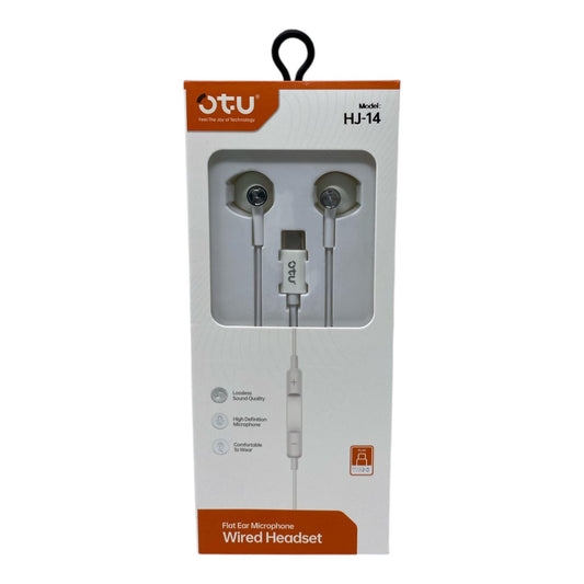 Audifonos & mic OTU HJ-14 TYPE-C wired earphone headset