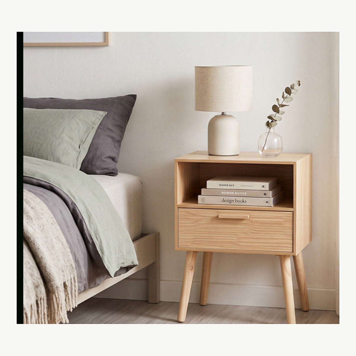 Mesa de noche estilo escandinavo 48001 - NEXO Select