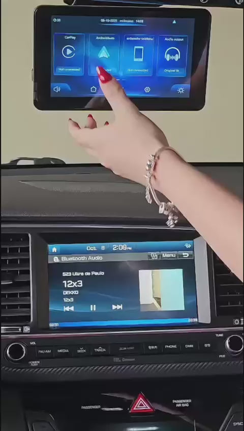 Pantalla Android Auto &amp; CarPlay de 7”